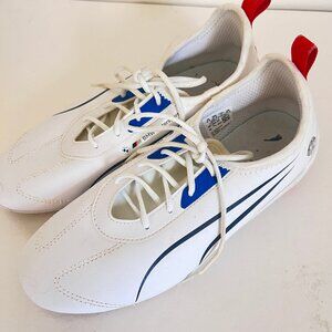 PUMA Womens BMW Motorsport Ridge Cat Lace Up White Sneakers 7